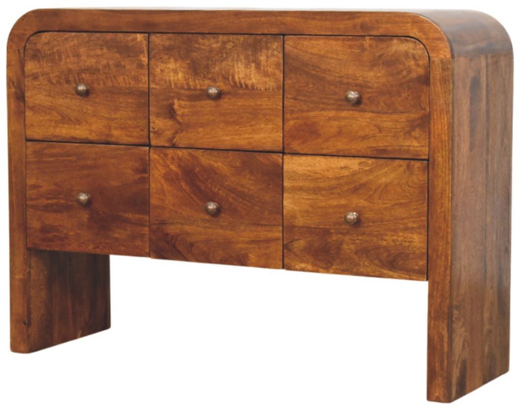 Artisan - Darcy 3 Over 3 Drawer Chest In Chestnut Finish