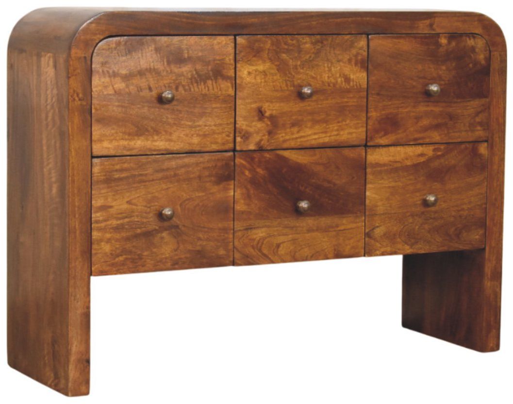 Artisan - Darcy 3 Over 3 Drawer Chest In Chestnut Finish