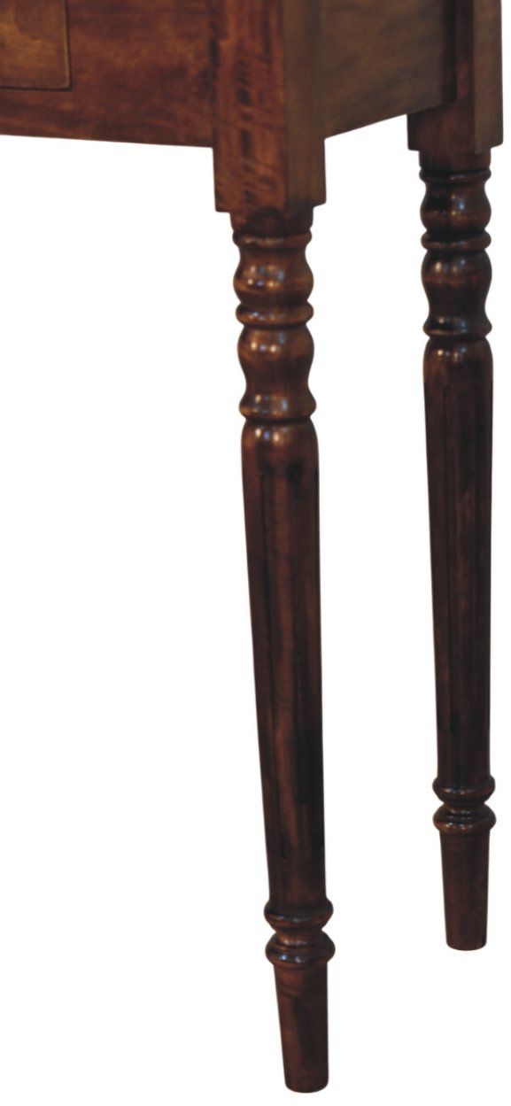Artisan - Turned Legs 3 Drawer Chestnut Console