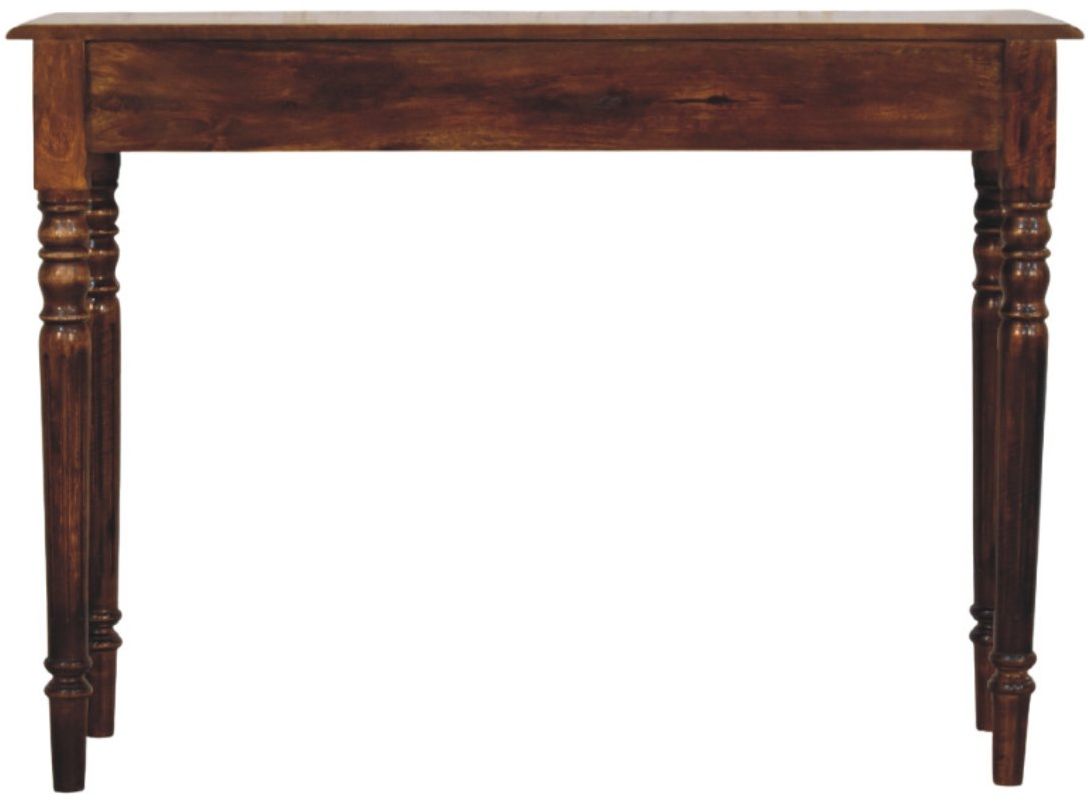 Artisan - Turned Legs 3 Drawer Chestnut Console