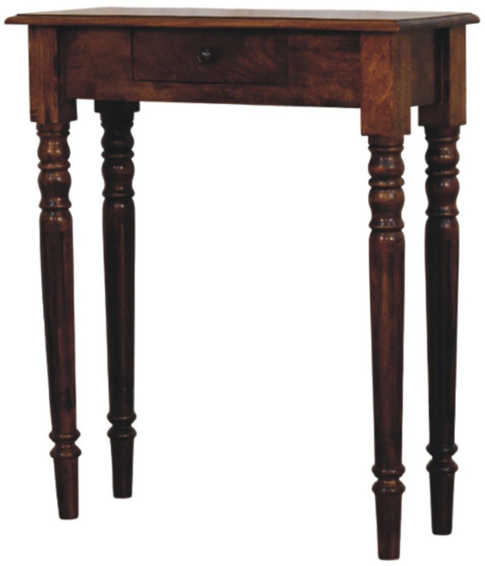 Artisan - Turned Legs 1 Drawer Chestnut Console