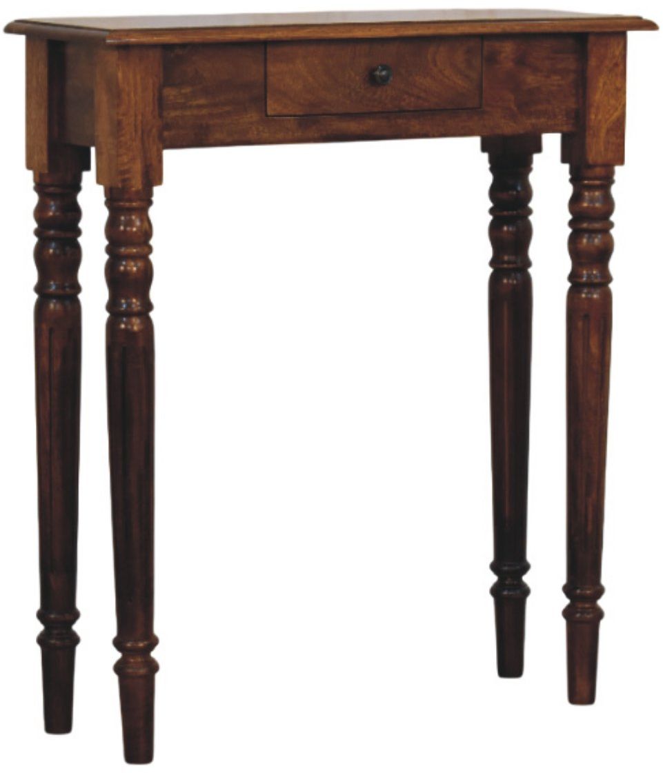 Artisan - Turned Legs 1 Drawer Chestnut Console