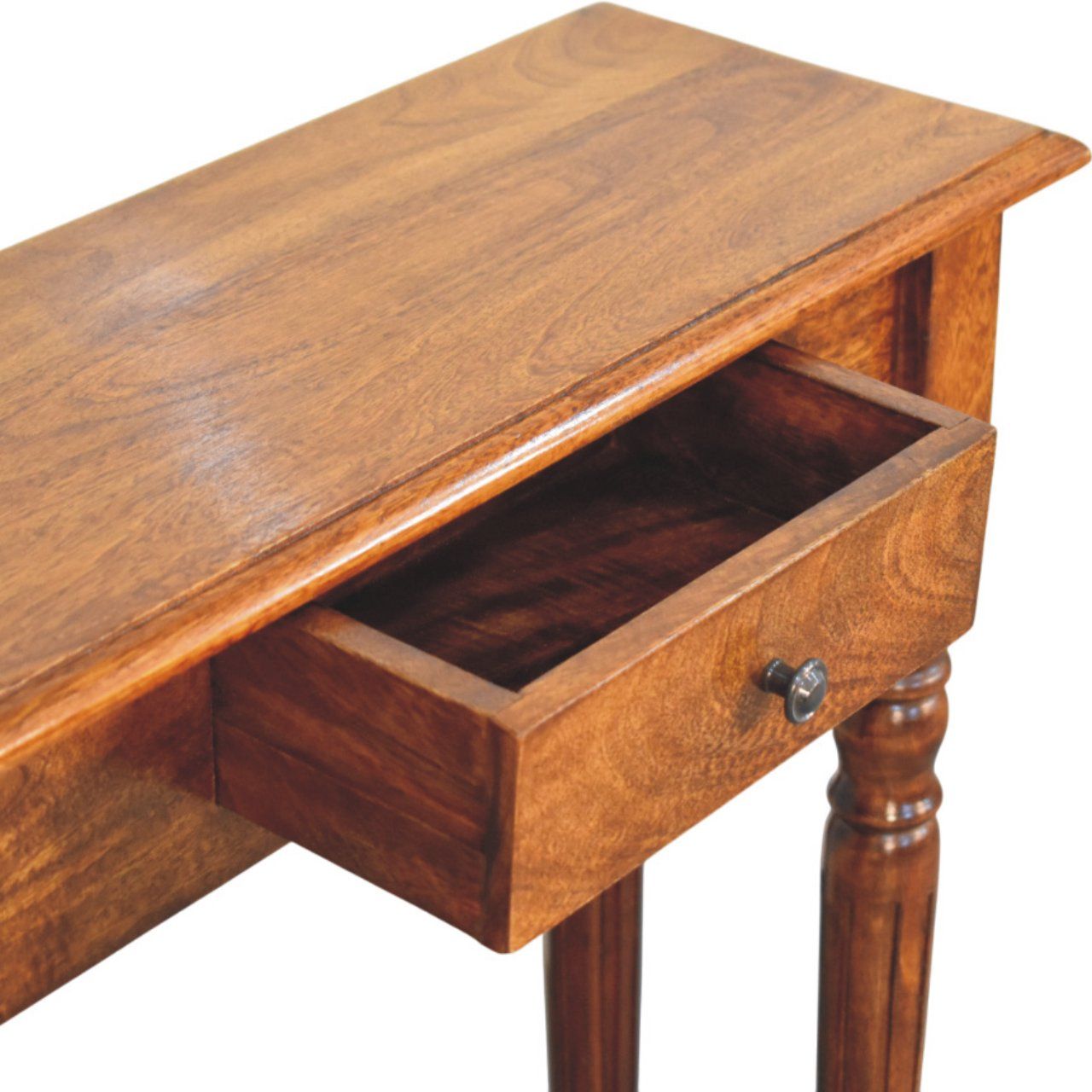 Artisan - Turned Legs 1 Drawer Chestnut Console