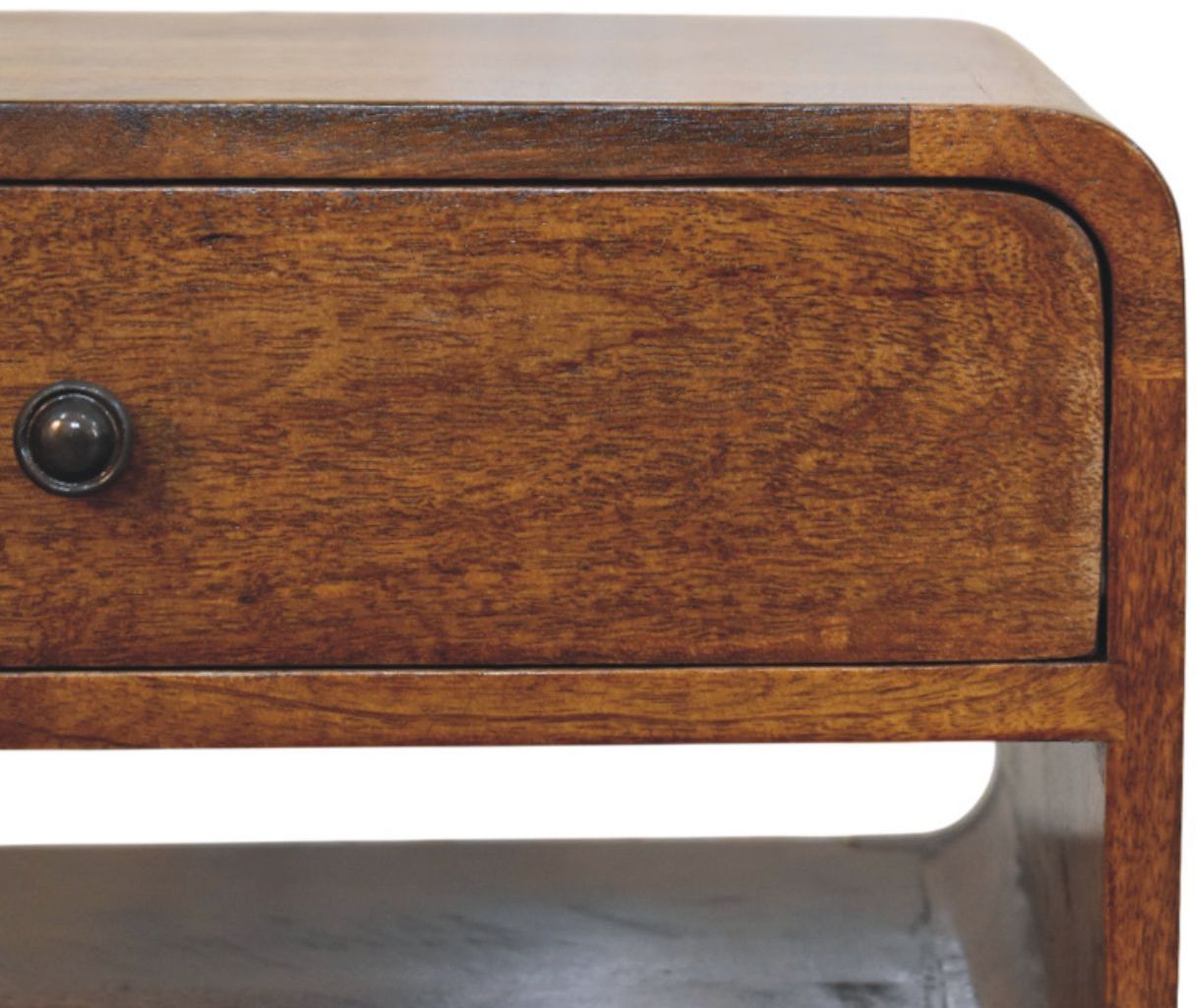 Artisan - Avora Chestnut Nightstand With Drawer And Open Slot