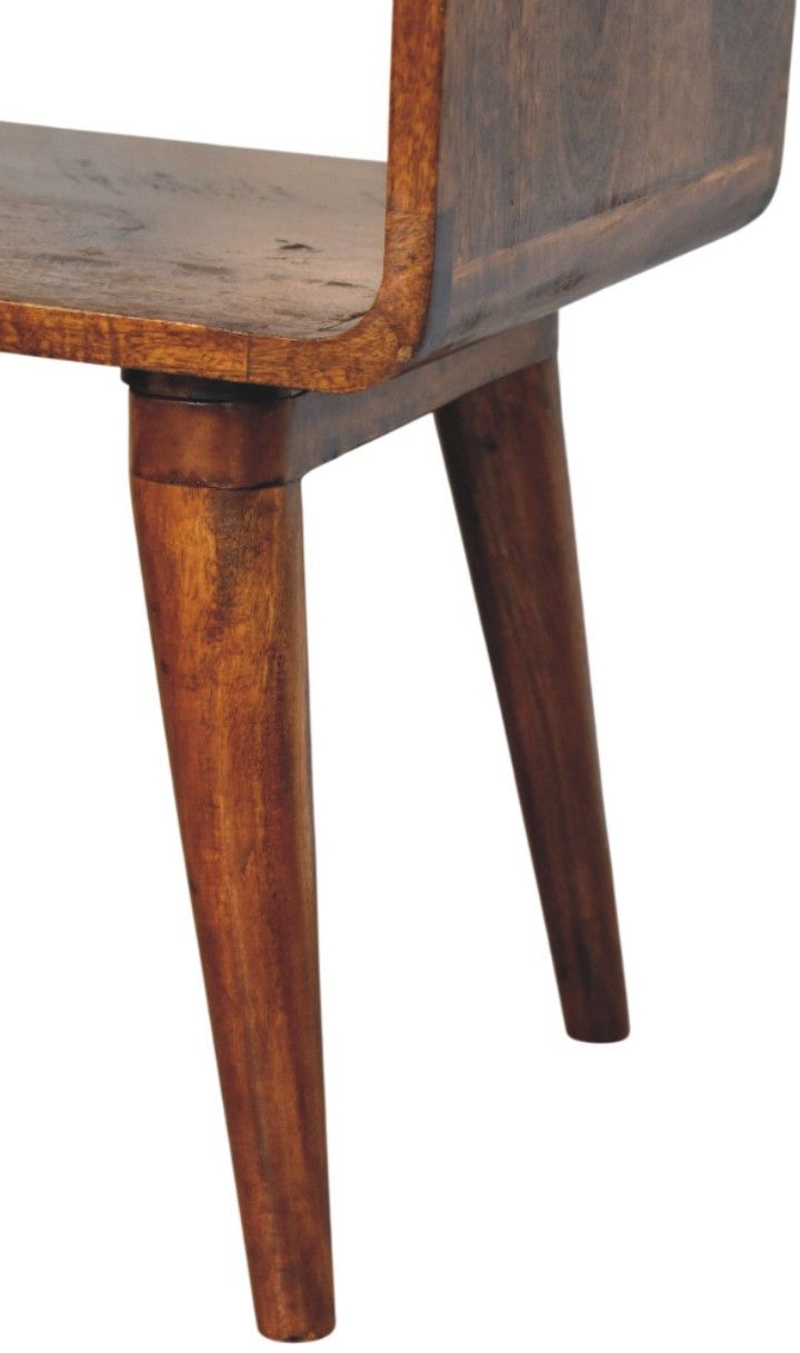 Artisan - Avora Chestnut Nightstand With Drawer And Open Slot