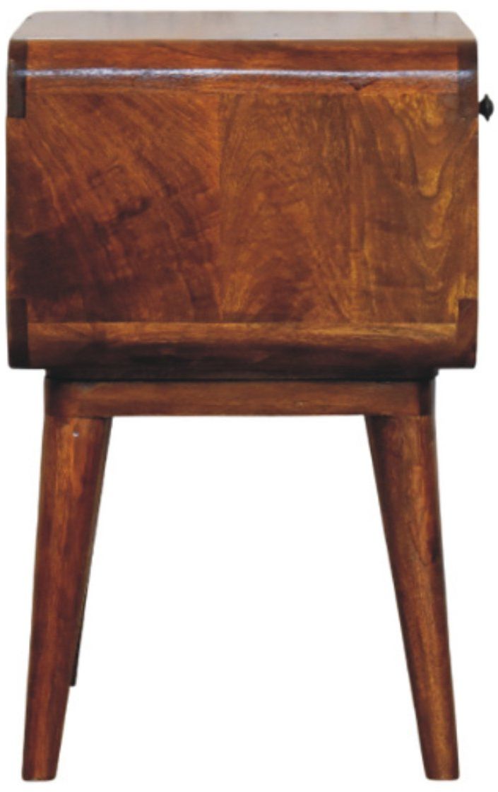Artisan - Avora Chestnut Nightstand With Drawer And Open Slot