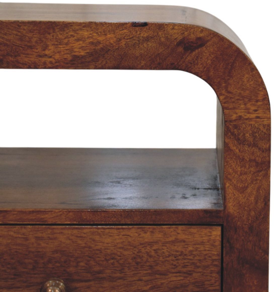 Artisan - Darcy Chestnut Nightstand With Drawer And Open Shelf
