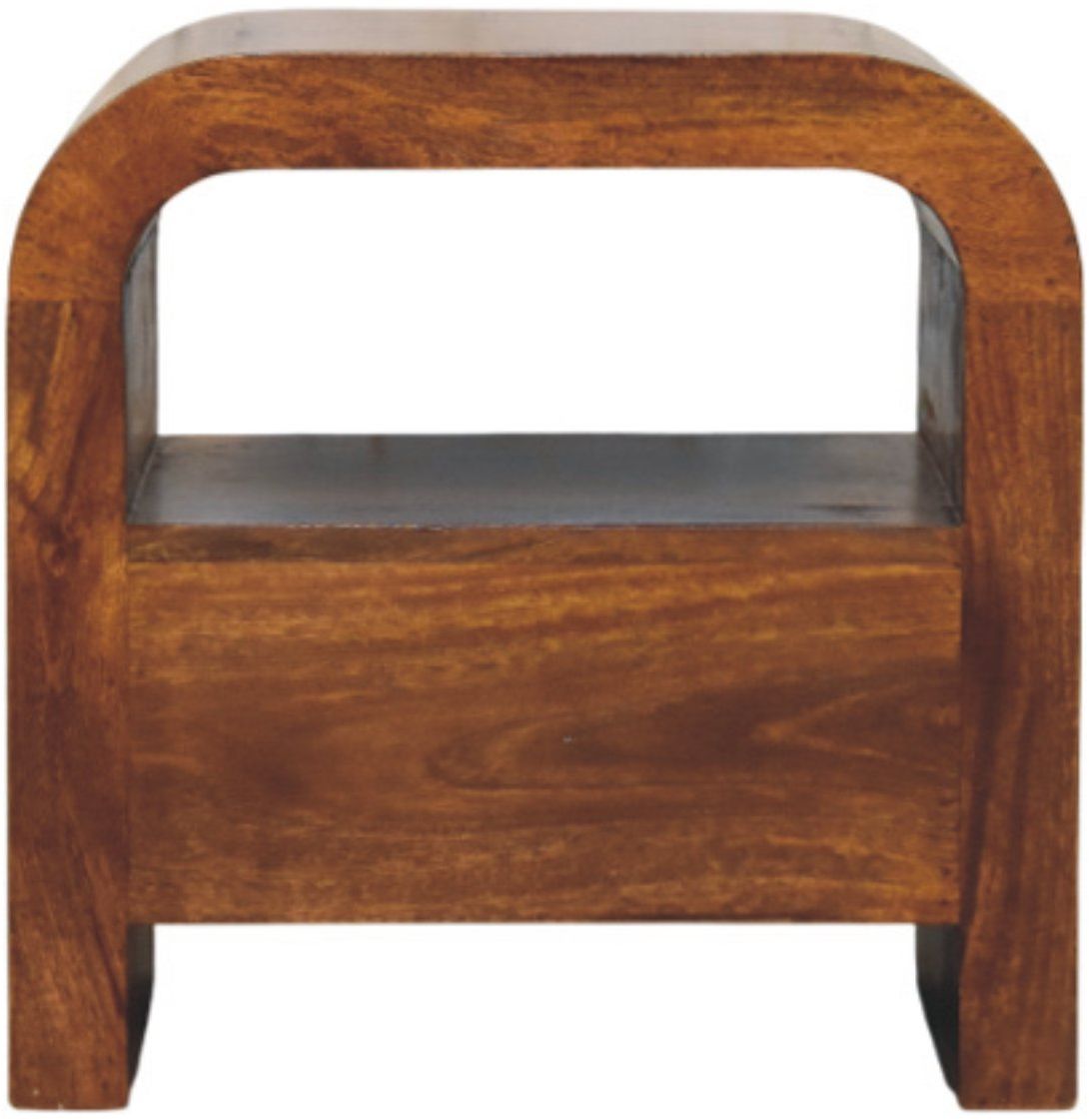 Artisan - Darcy Chestnut Nightstand With Drawer And Open Shelf