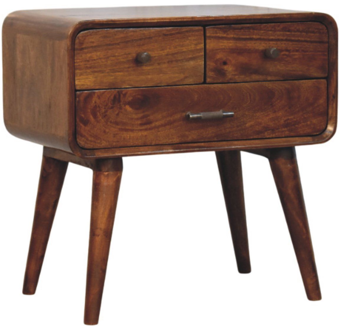Artisan - Avora 3-Drawer Chestnut Nightstand