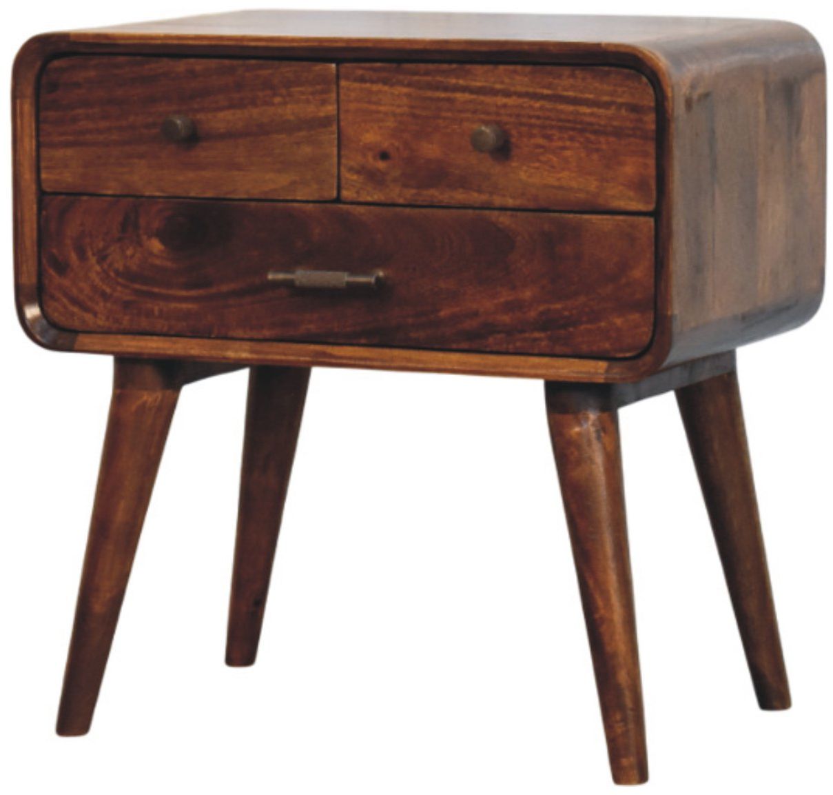 Artisan - Avora 3-Drawer Chestnut Nightstand