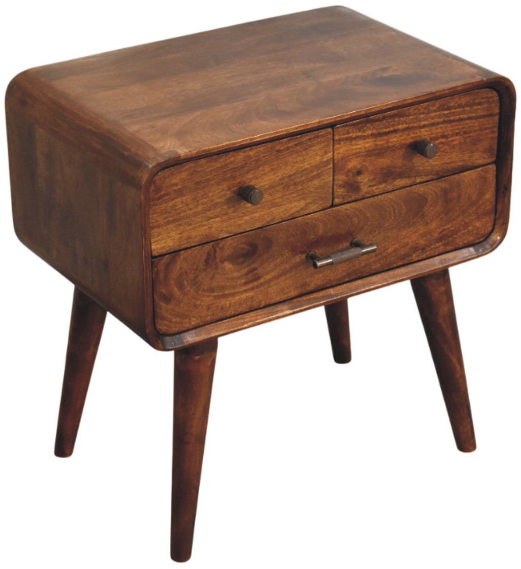 Artisan - Avora 3-Drawer Chestnut Nightstand