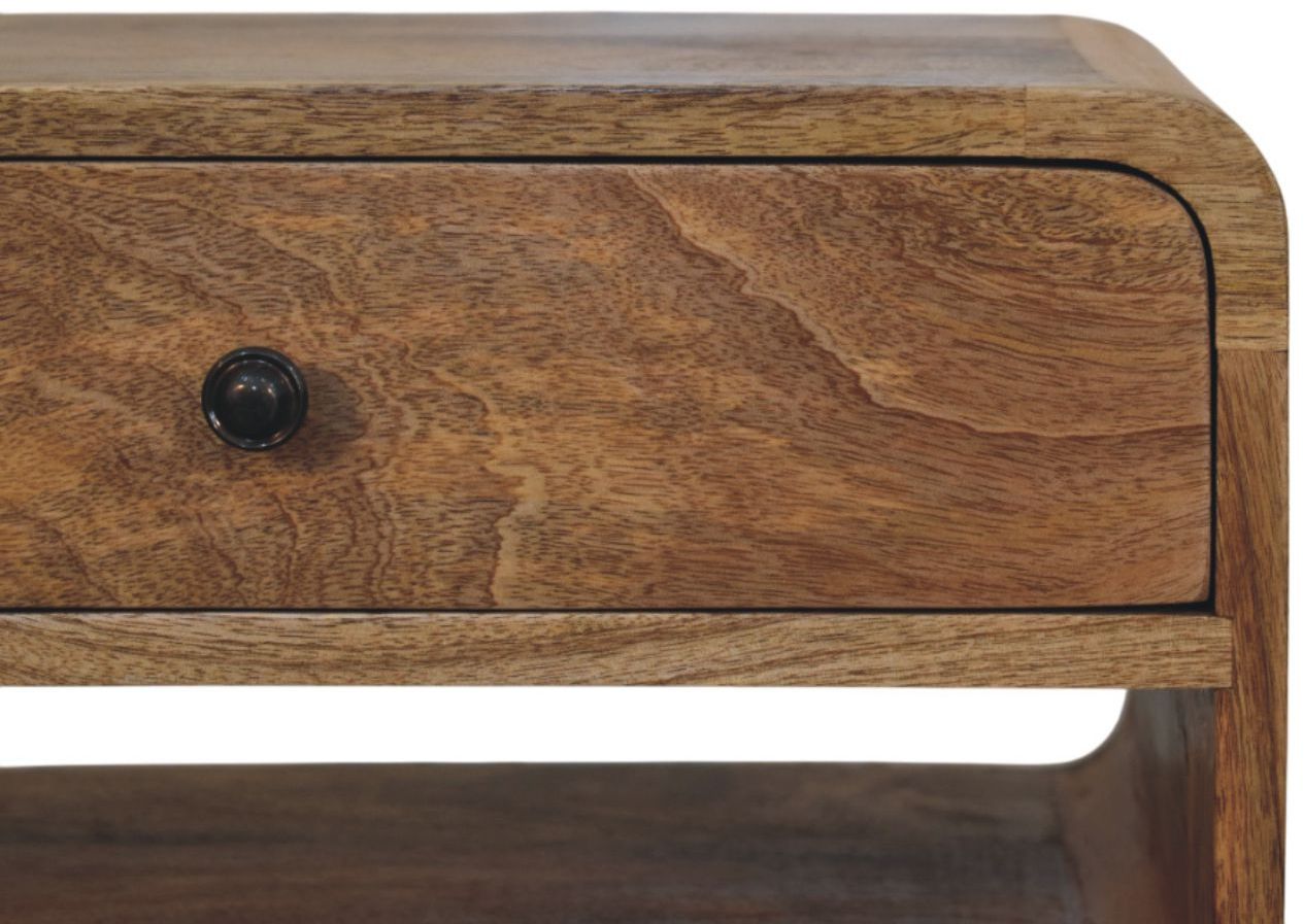 Artisan - Avora Oak-Ish Nightstand With Drawer And Open Slot