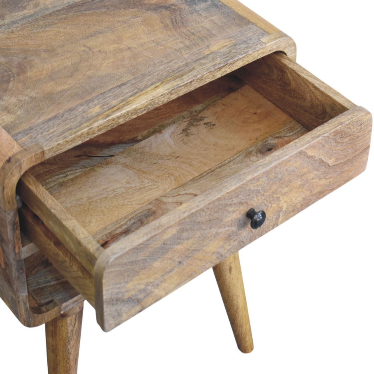 Artisan - Avora Oak-Ish Nightstand With Drawer And Open Slot