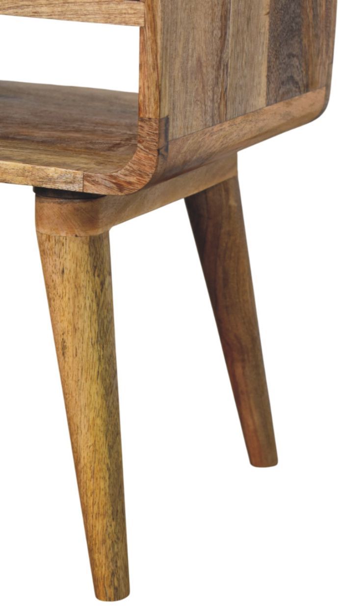 Artisan - Avora Oak-Ish Nightstand With Drawer And Open Slot