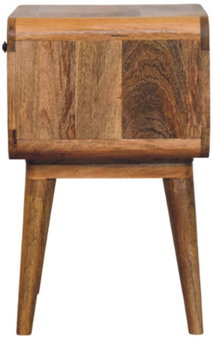 Artisan - Avora Oak-Ish Nightstand With Drawer And Open Slot