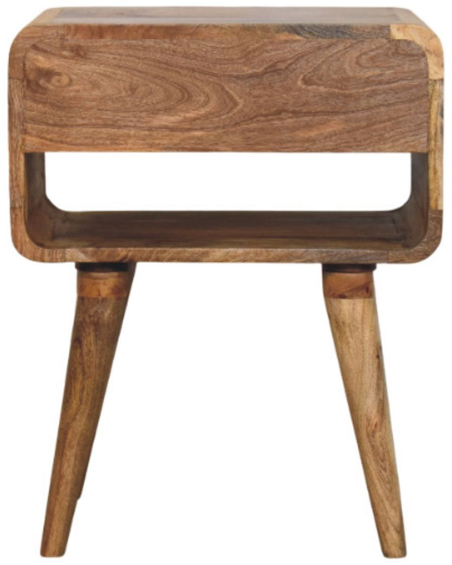Artisan - Avora Oak-Ish Nightstand With Drawer And Open Slot