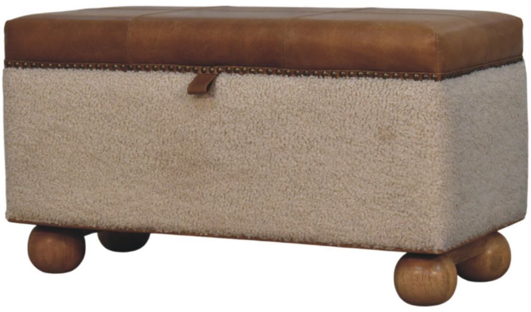 Artisan - Boucle Lid- Up Storage Ottoman