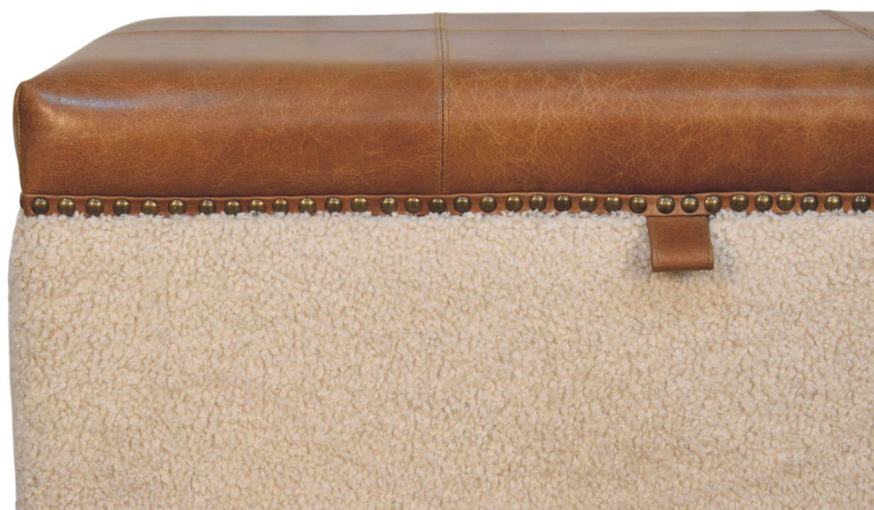Artisan - Boucle Lid- Up Storage Ottoman