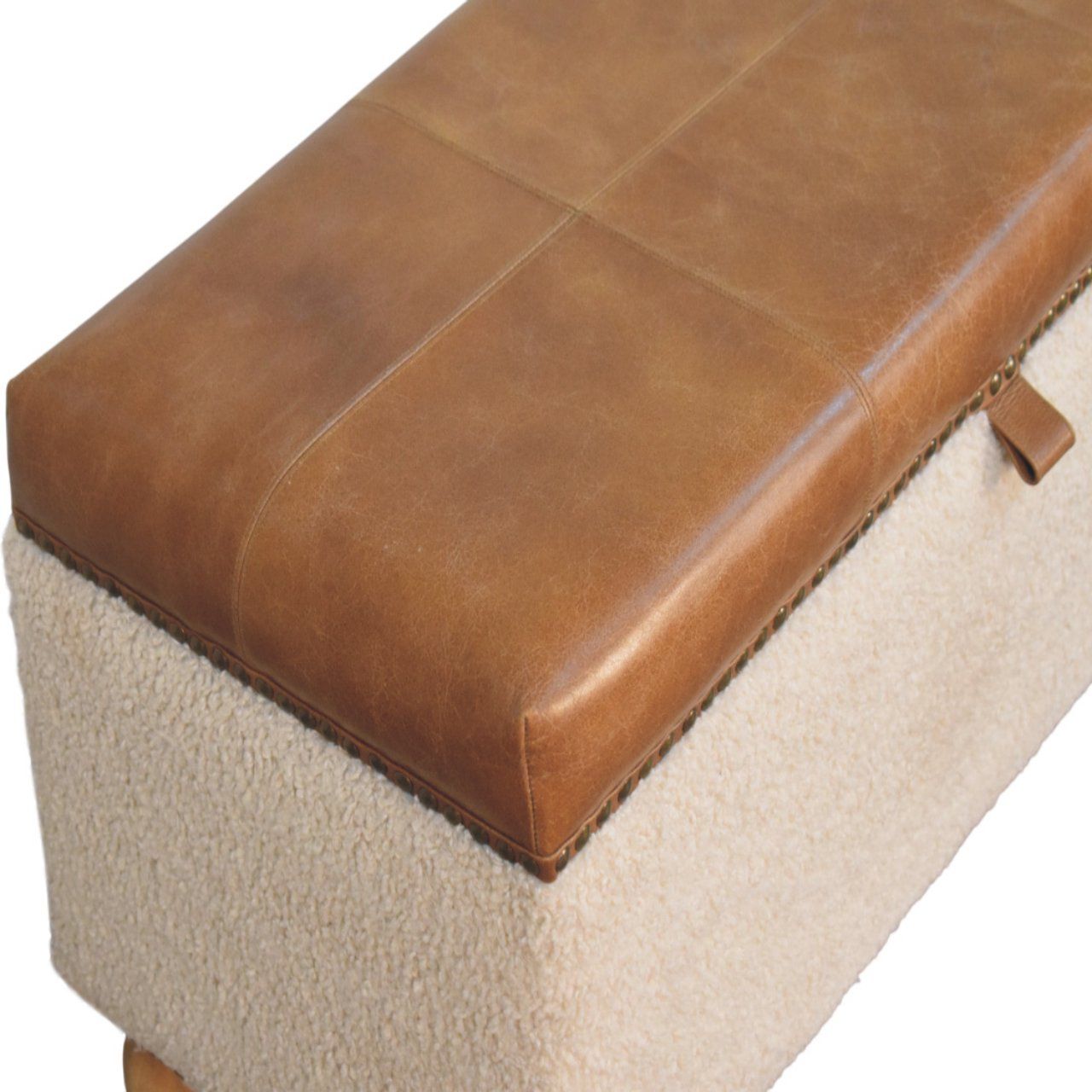 Artisan - Boucle Lid- Up Storage Ottoman
