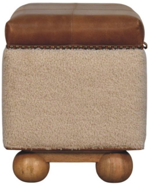 Artisan - Boucle Lid- Up Storage Ottoman
