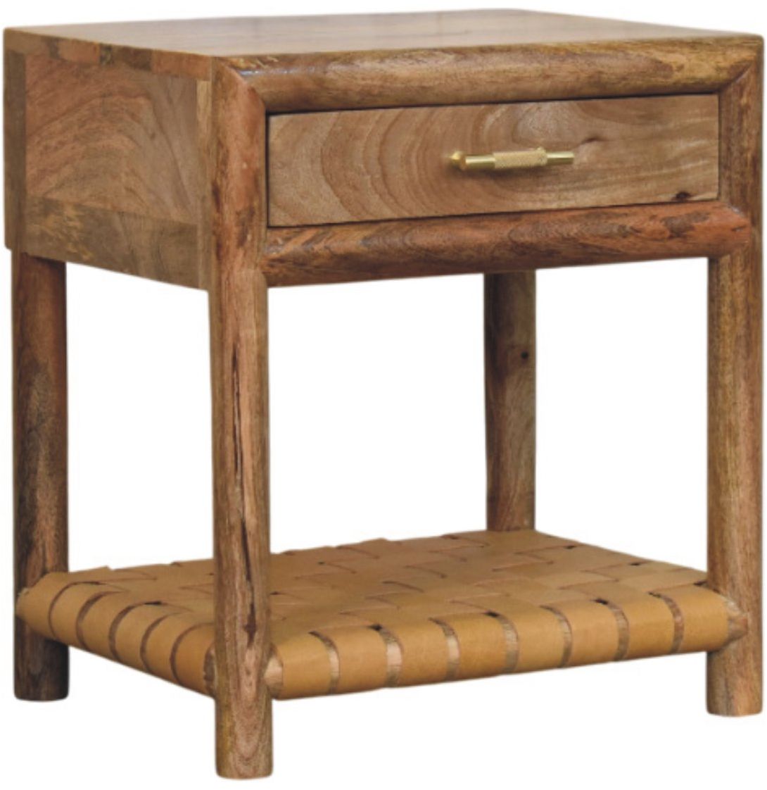 Artisan - Regency Woven Oak-Ish Nightstand With Drawer