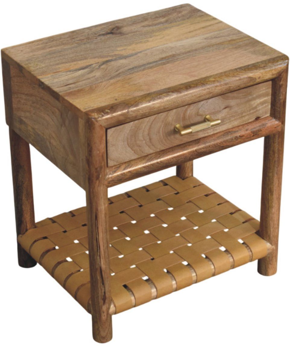 Artisan - Regency Woven Oak-Ish Nightstand With Drawer