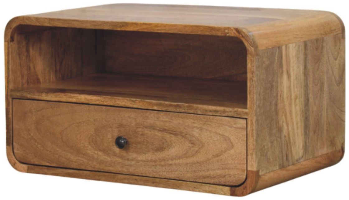 Artisan - Avora Wall-Mounted Oak-Ish Nightstand