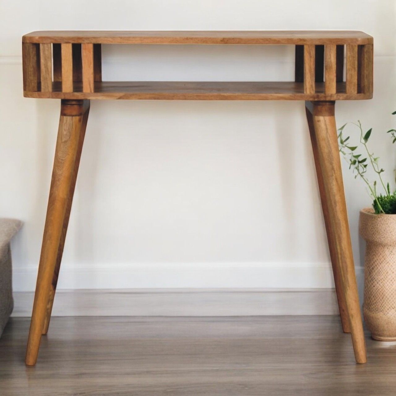 Artisan - Slatted Oak-Ish Console