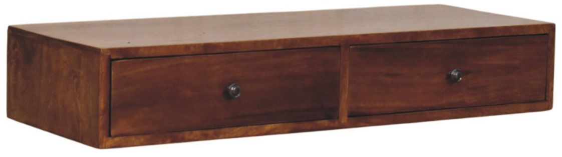 Artisan - Lunar 2 Drawer Chestnut Wall Mounted Console