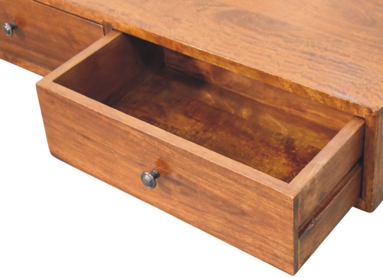 Artisan - Lunar 2 Drawer Chestnut Wall Mounted Console