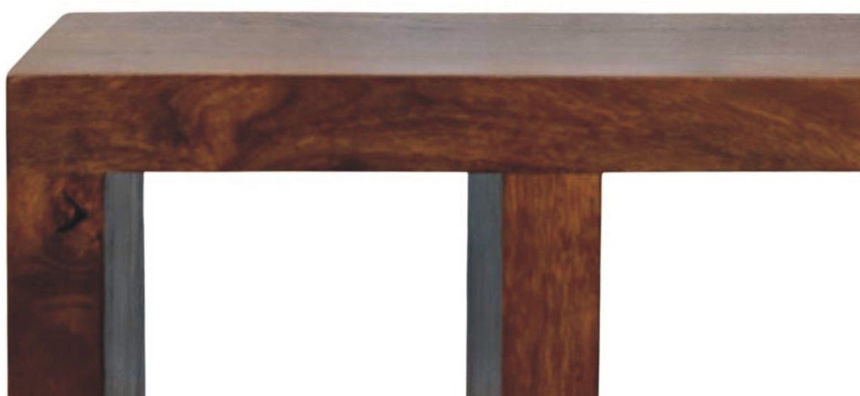 Artisan - Orion Curved Chestnut Media Unit
