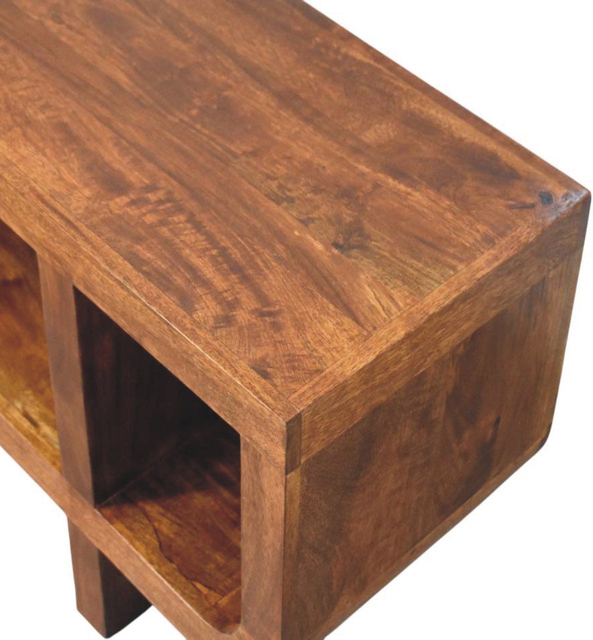 Artisan - Orion Curved Chestnut Media Unit