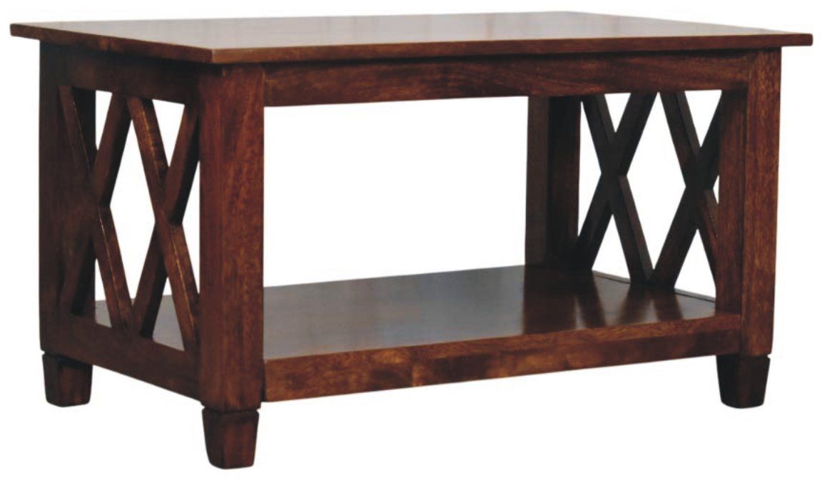 Artisan - Belmont X-Frame Chestnut Coffee Table