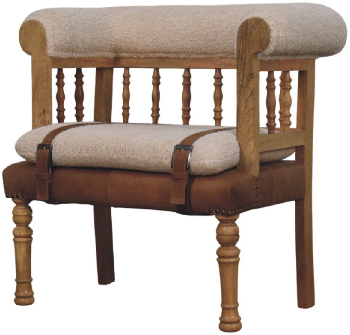 Artisan - Strapped Hallway Boucle Bench