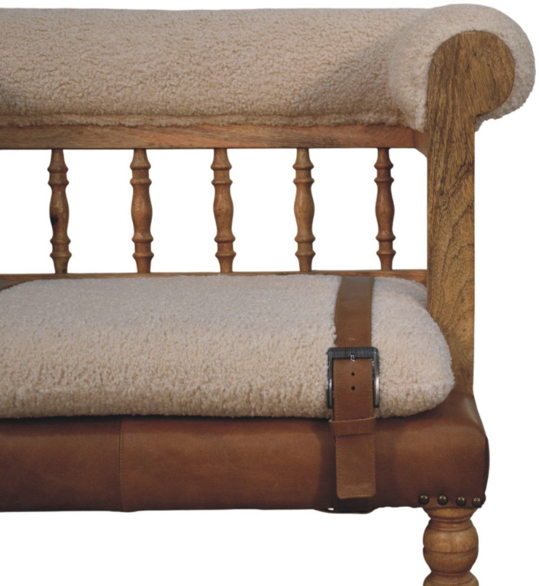 Artisan - Strapped Hallway Boucle Bench