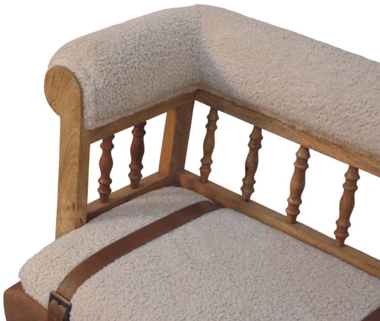 Artisan - Strapped Hallway Boucle Bench