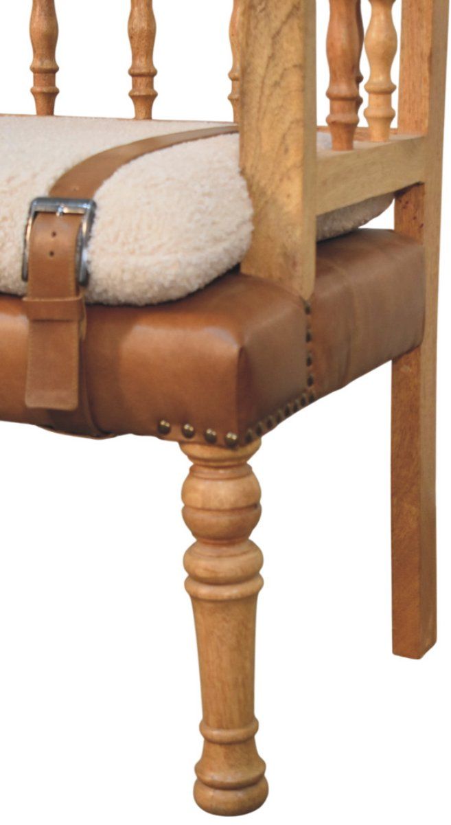 Artisan - Strapped Hallway Boucle Bench