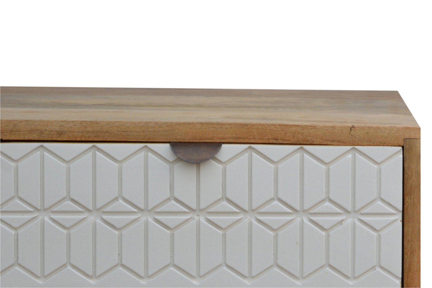 Artisan - Carved Media Unit in Sleek White