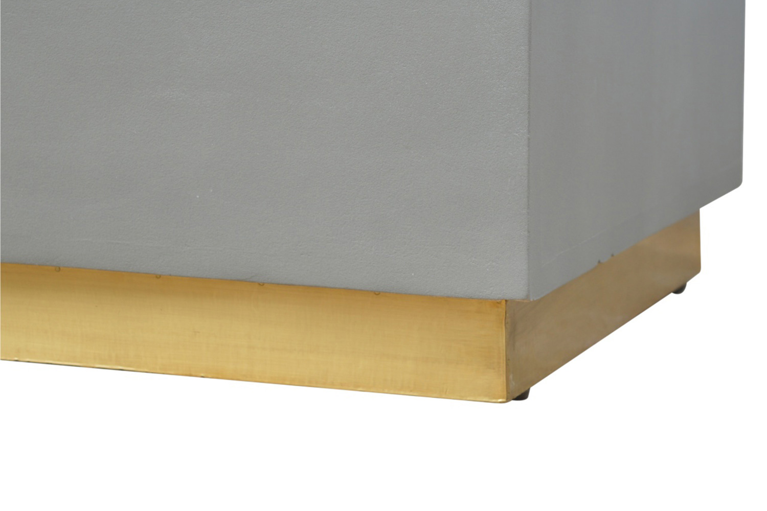 Artisan - Sleek Cement Occasional Footstool