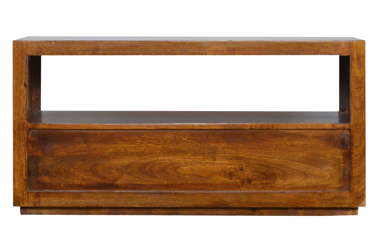 Artisan - Media Unit with Gold Bar in Chestnut