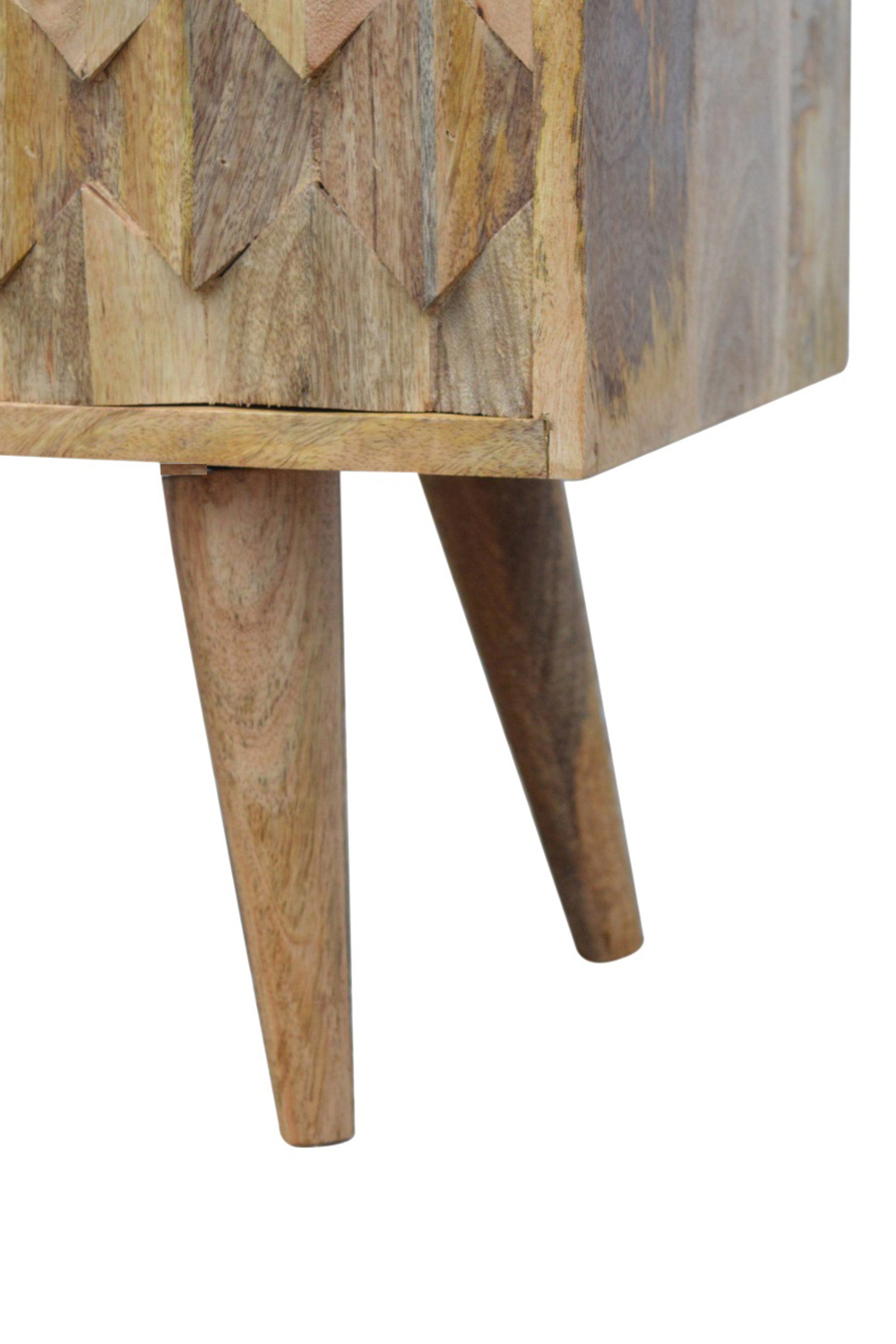 Artisan - Pineapple Carved Media Unit in Oak-ish