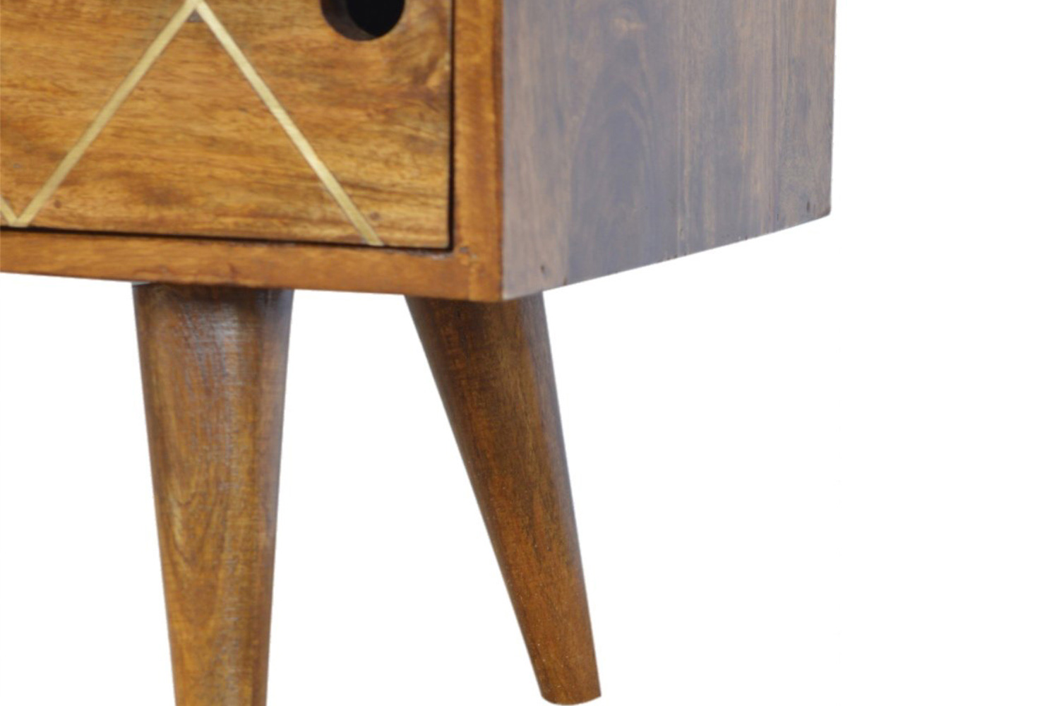 Artisan - Sliding Brass Inlay Media Unit