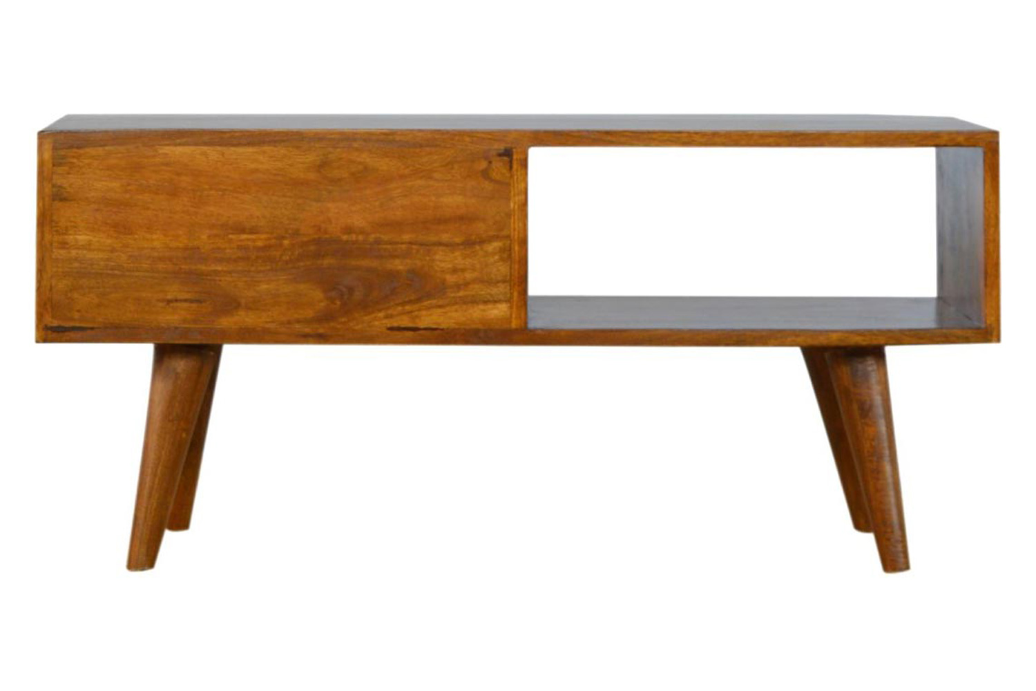 Artisan - Sliding Brass Inlay Media Unit
