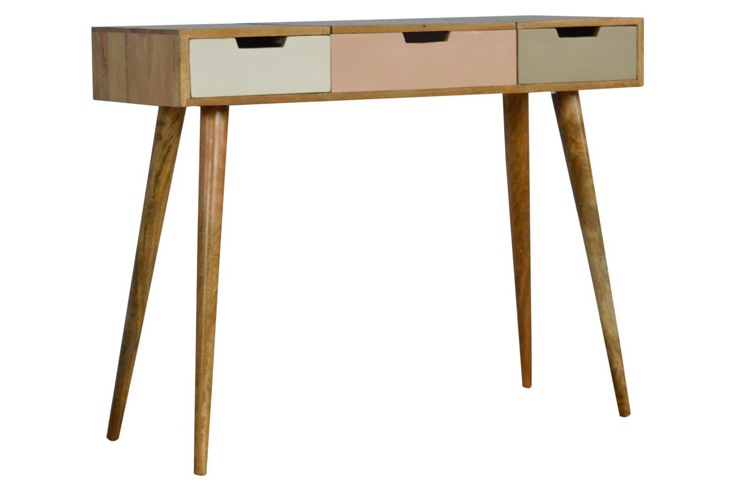 Artisan - Dressing Table with Foldable Mirror in Blush Pink