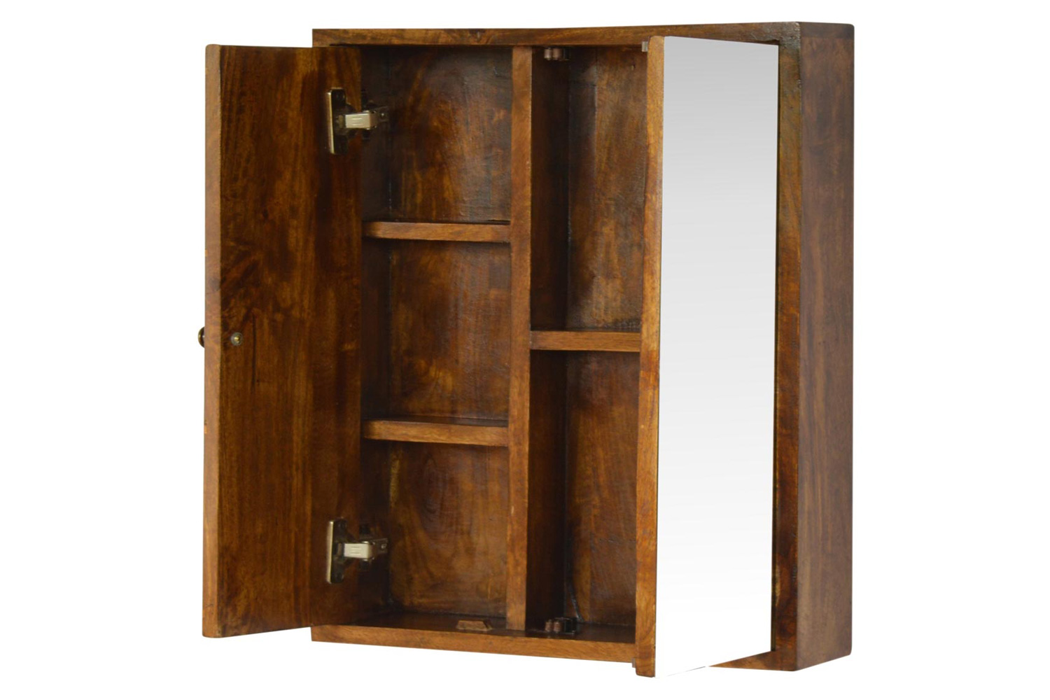 Artisan - Sliding Brass Inlay Wall Mirror Cabinet