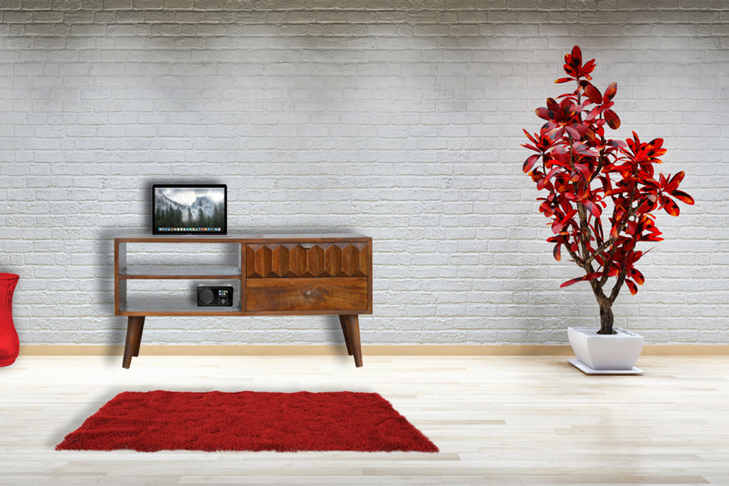 Artisan - Prism Media Unit in Chestnut