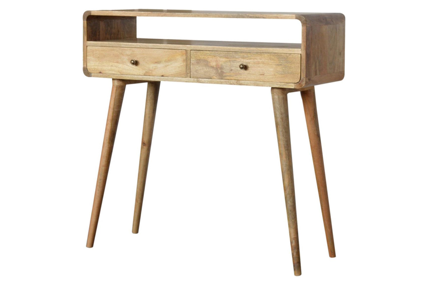 Artisan Curved Console Table - Oak-ish
