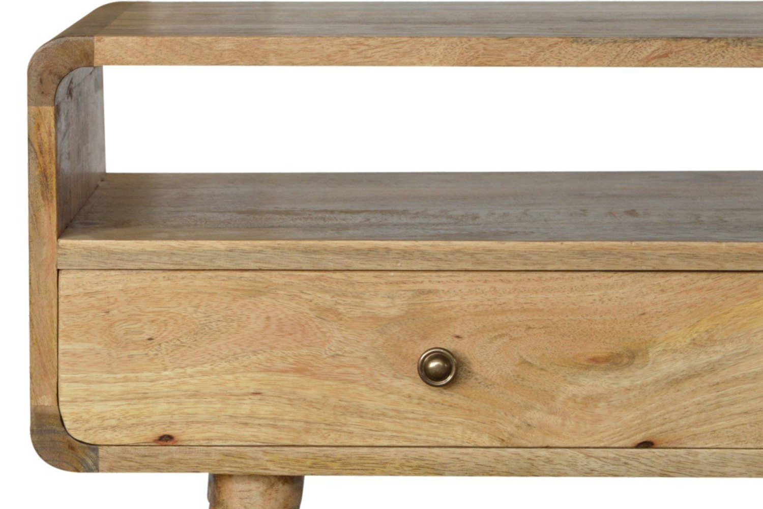 Artisan Curved Console Table - Oak-ish