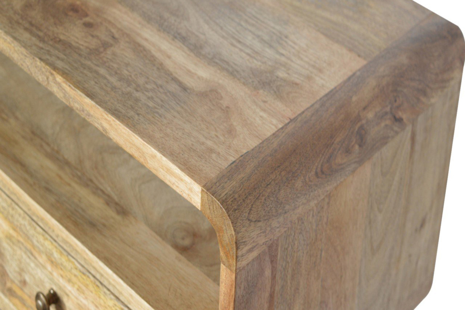 Artisan Curved Console Table - Oak-ish