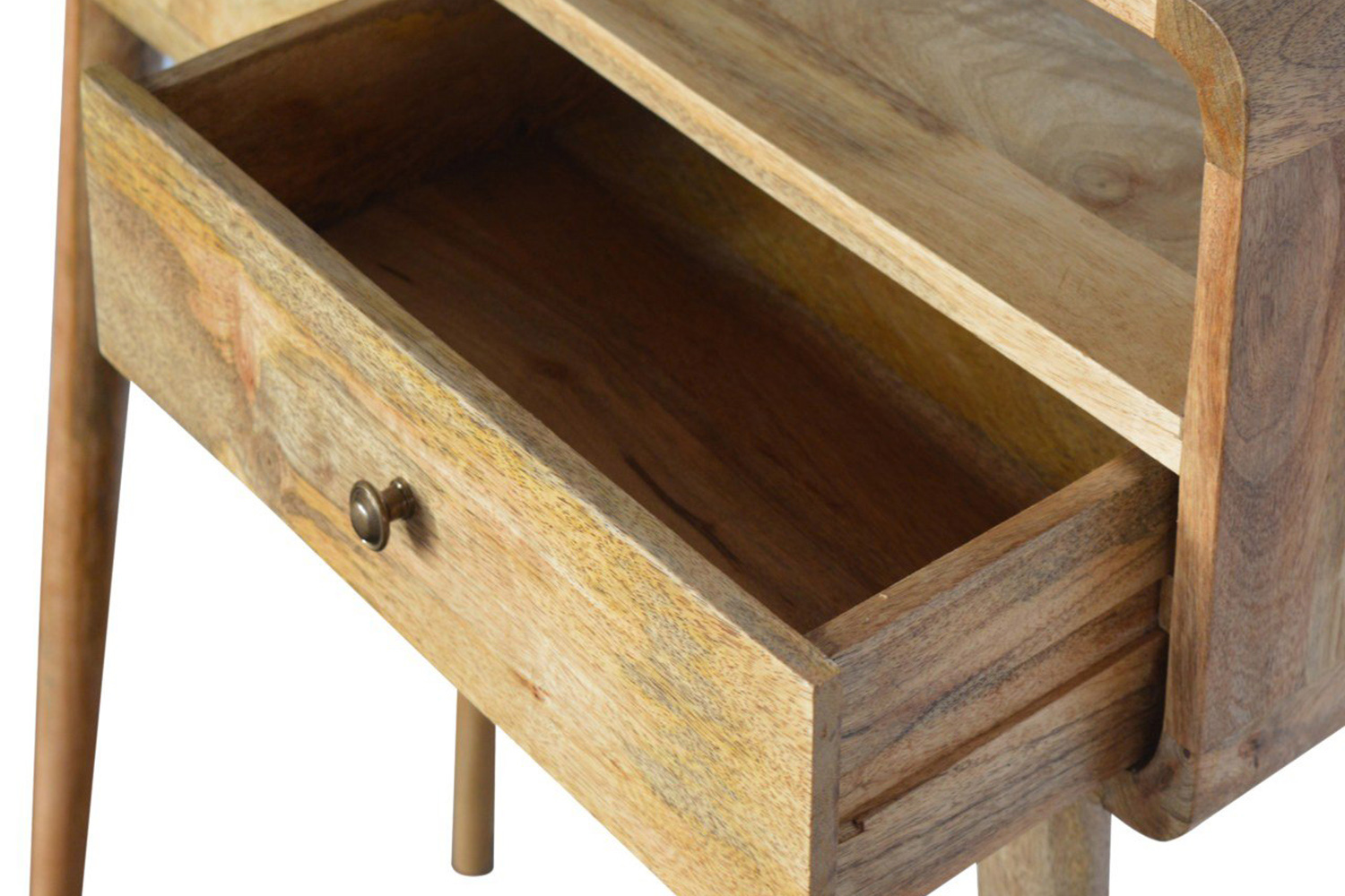 Artisan Curved Console Table - Oak-ish